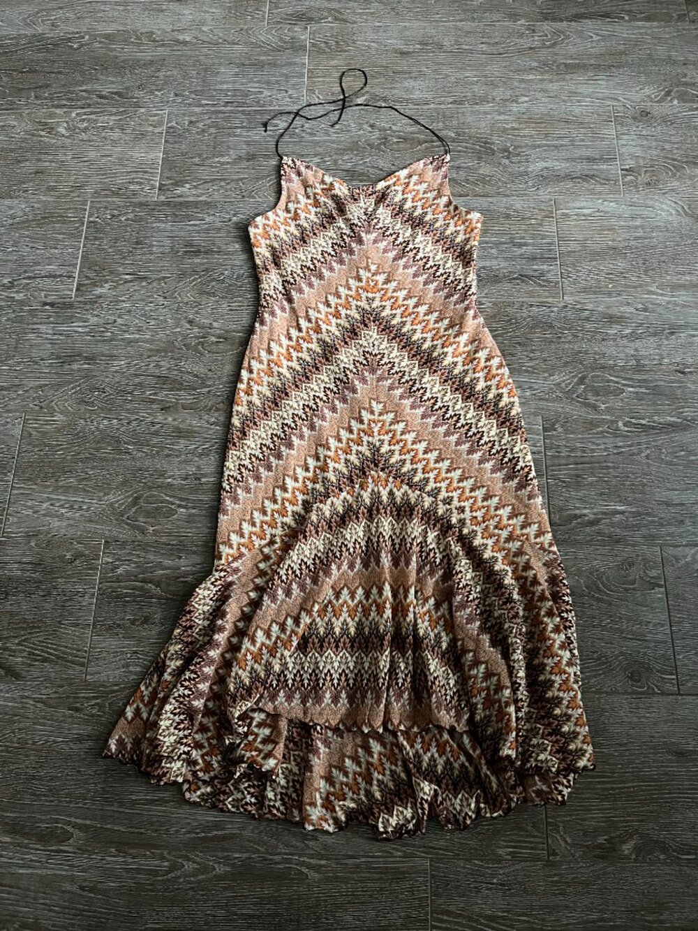 Banana Republic chevron dress size L - Picture 2 of 6